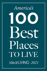 America's 100 Best Places To Live idealLIVING 2021 banner