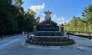 Cascades at World Golf Village entrance