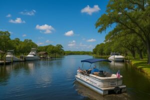 Nassau County Active Adult Communties man boating