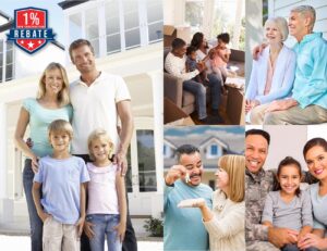 New construction rebate hero collage image