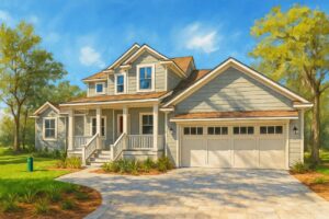 Nassau County new construction home rendering