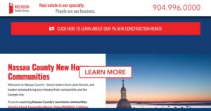 Red Door Realty Group Nassau County new construction banner