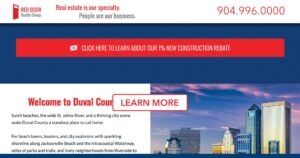 Red Door Realty Group Duval County new construction banner