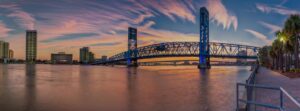 Jacksonville downtown skyline with Main St. bridge
