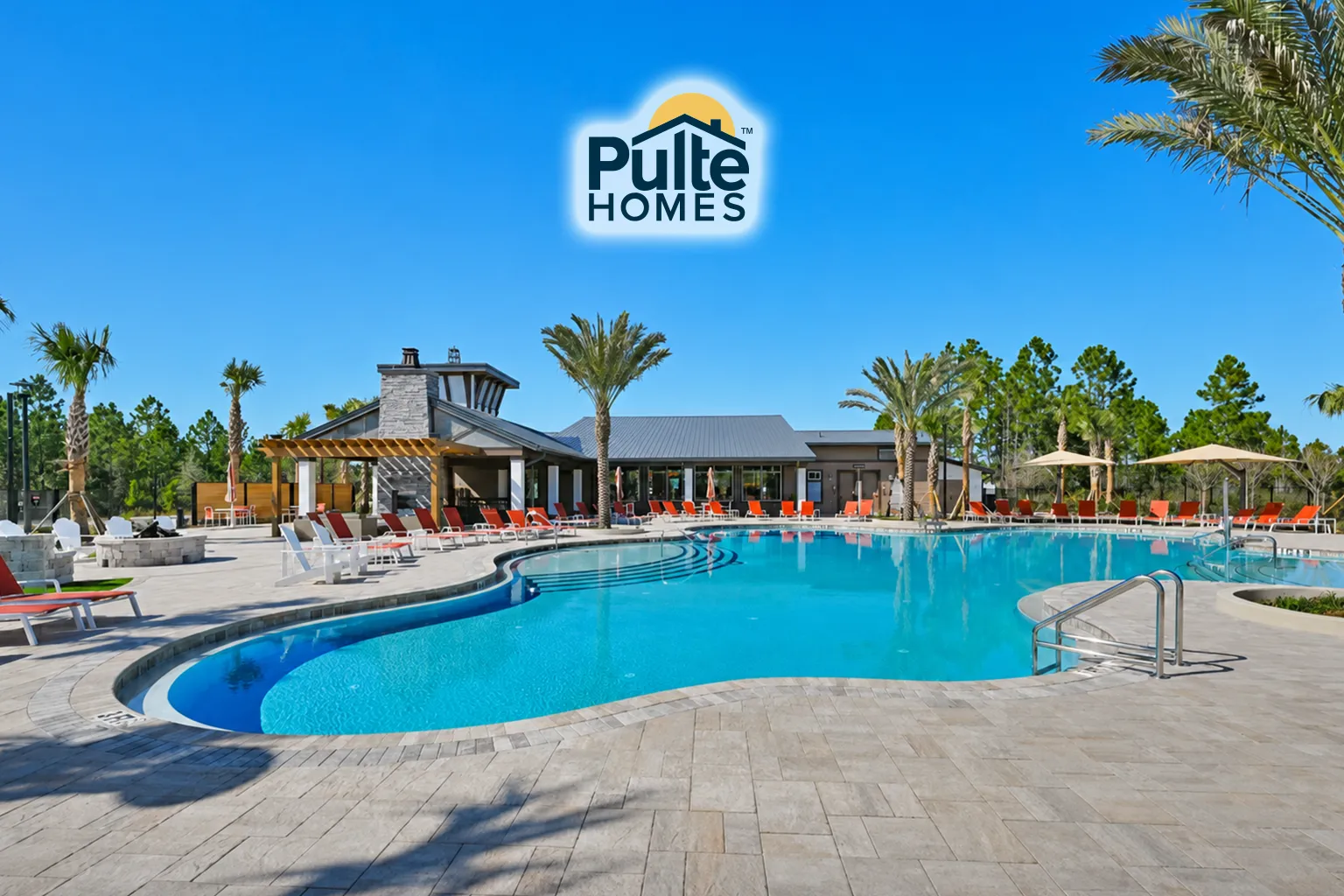 The Landings at Saint Johns pool. Homes for sale