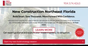 New home construction Jacksonville banner