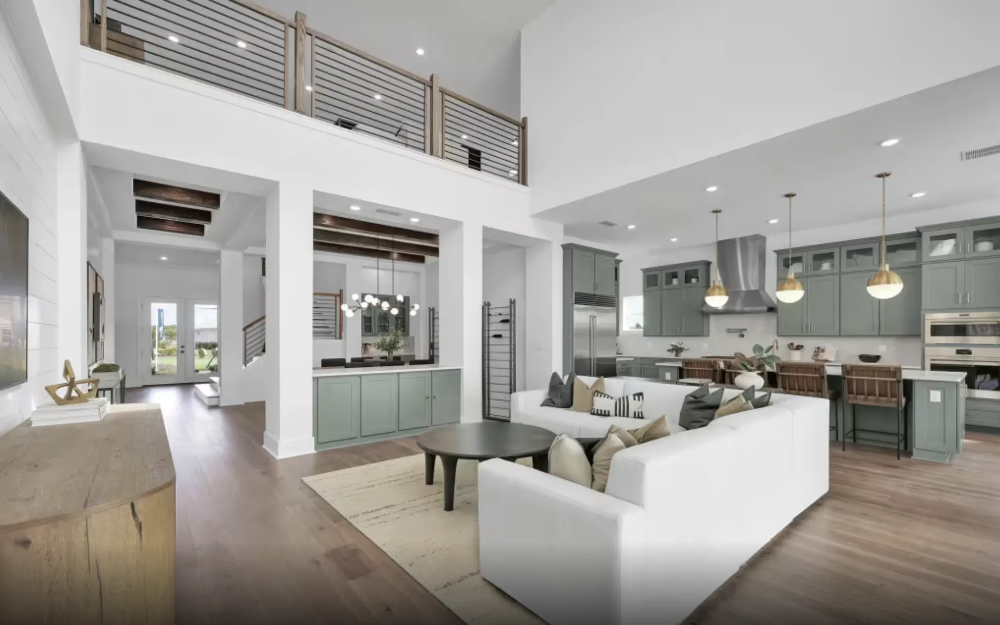 St. Johns Landing new construction home family room