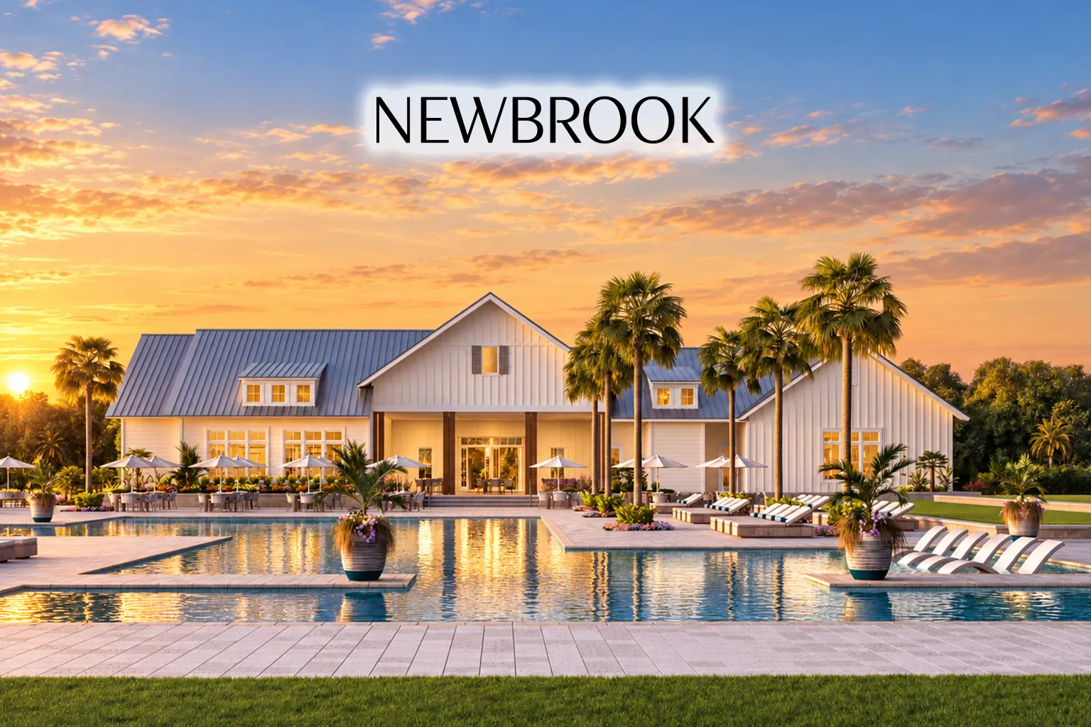 Newbrook at SilverLeaf homes for sale hero image of resort style pool 