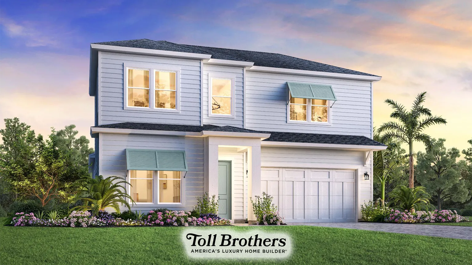Seabelle Modern Farmhouse model. Toll Brothers 
