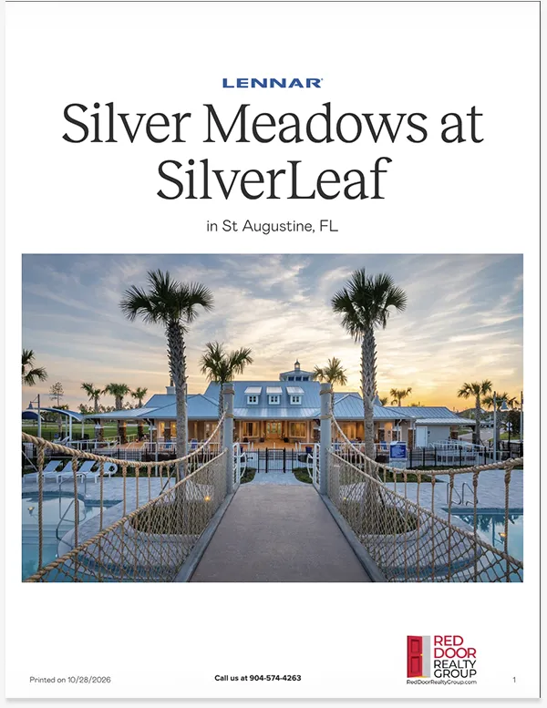 Silver Meadows at SilverLeaf New Home Community - St Augustine - Jacksonville _ St. Augustine, FL by Lennar booklet cover