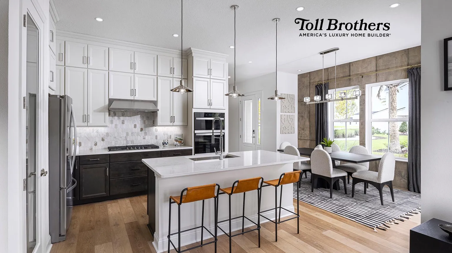 Newbrook homes for sale. Toll Brothers model kitchen